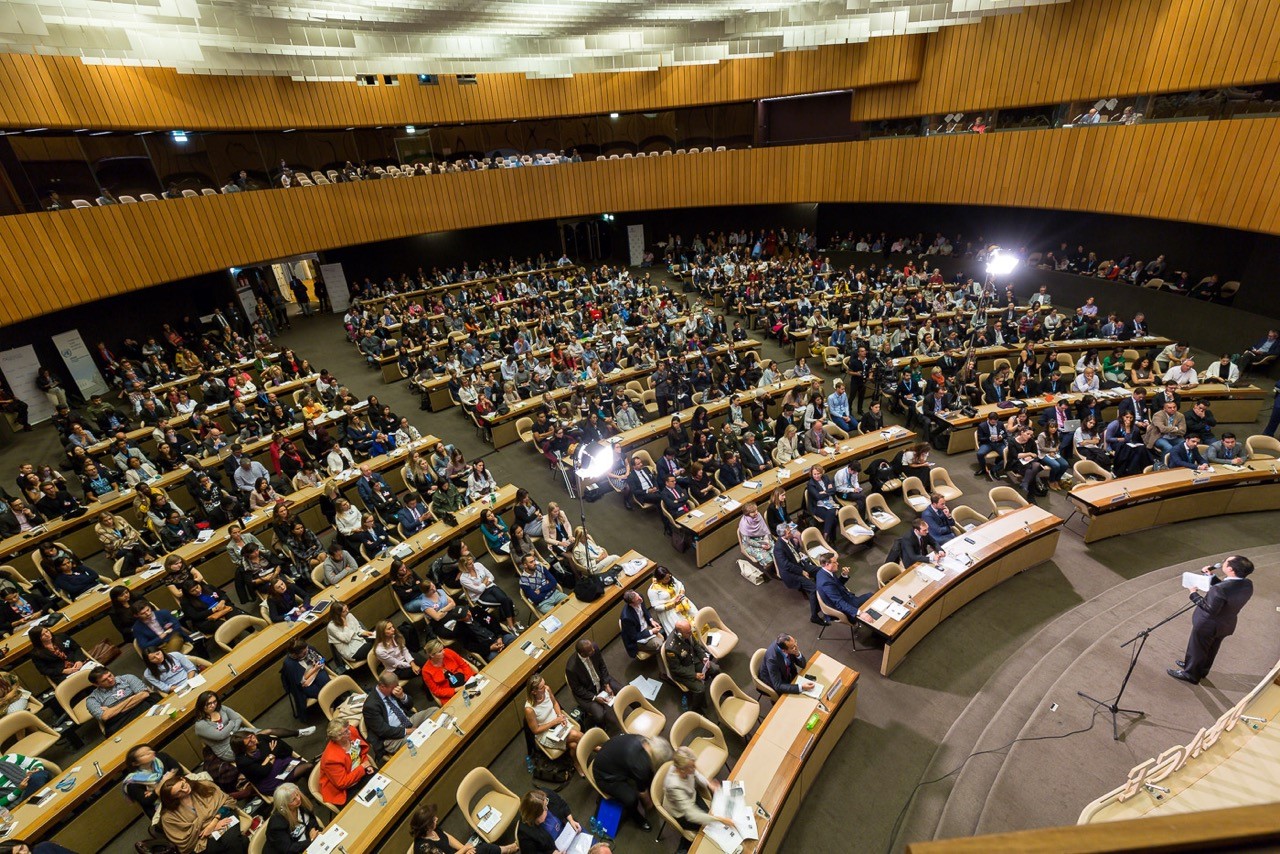 Geneva PeaceTalks at the Palais des Nations in Geneva, Switzerland