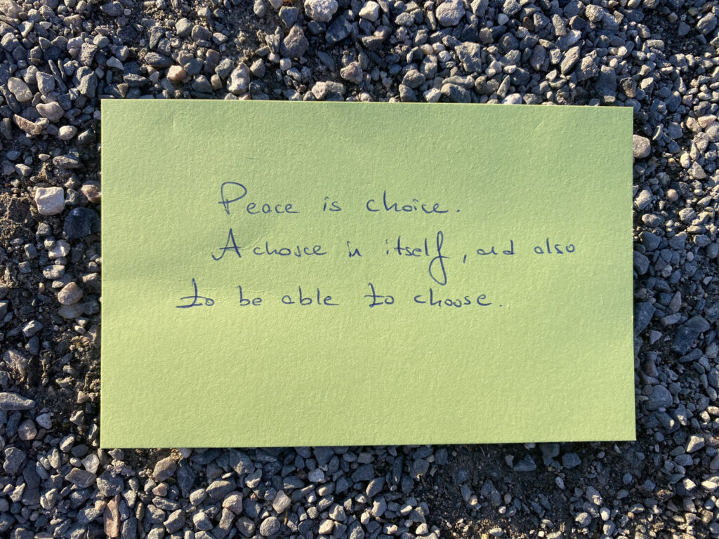 Definitions of Peace. What does peace mean to you.