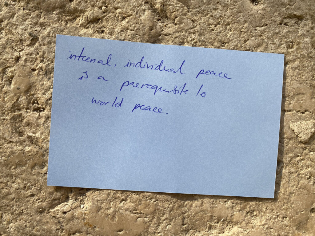 Definitions of Peace. What does peace mean to you.